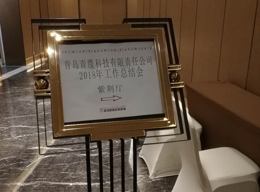青纜科技公司召開(kāi)2018年工作總結會(huì )(圖1)